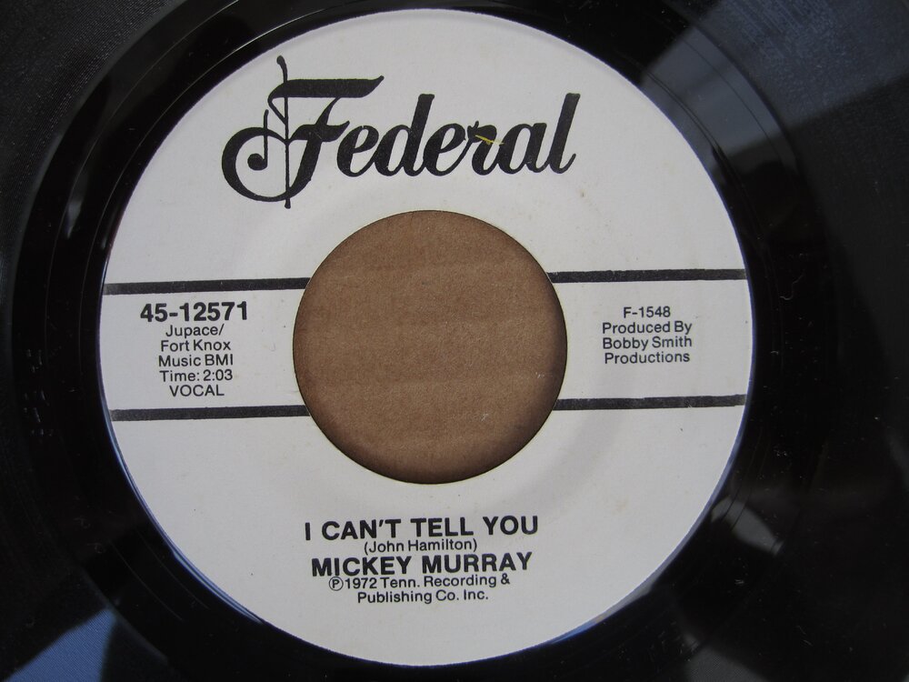 Mickey Murray -  i can´t tell you FEDERAL.JPG