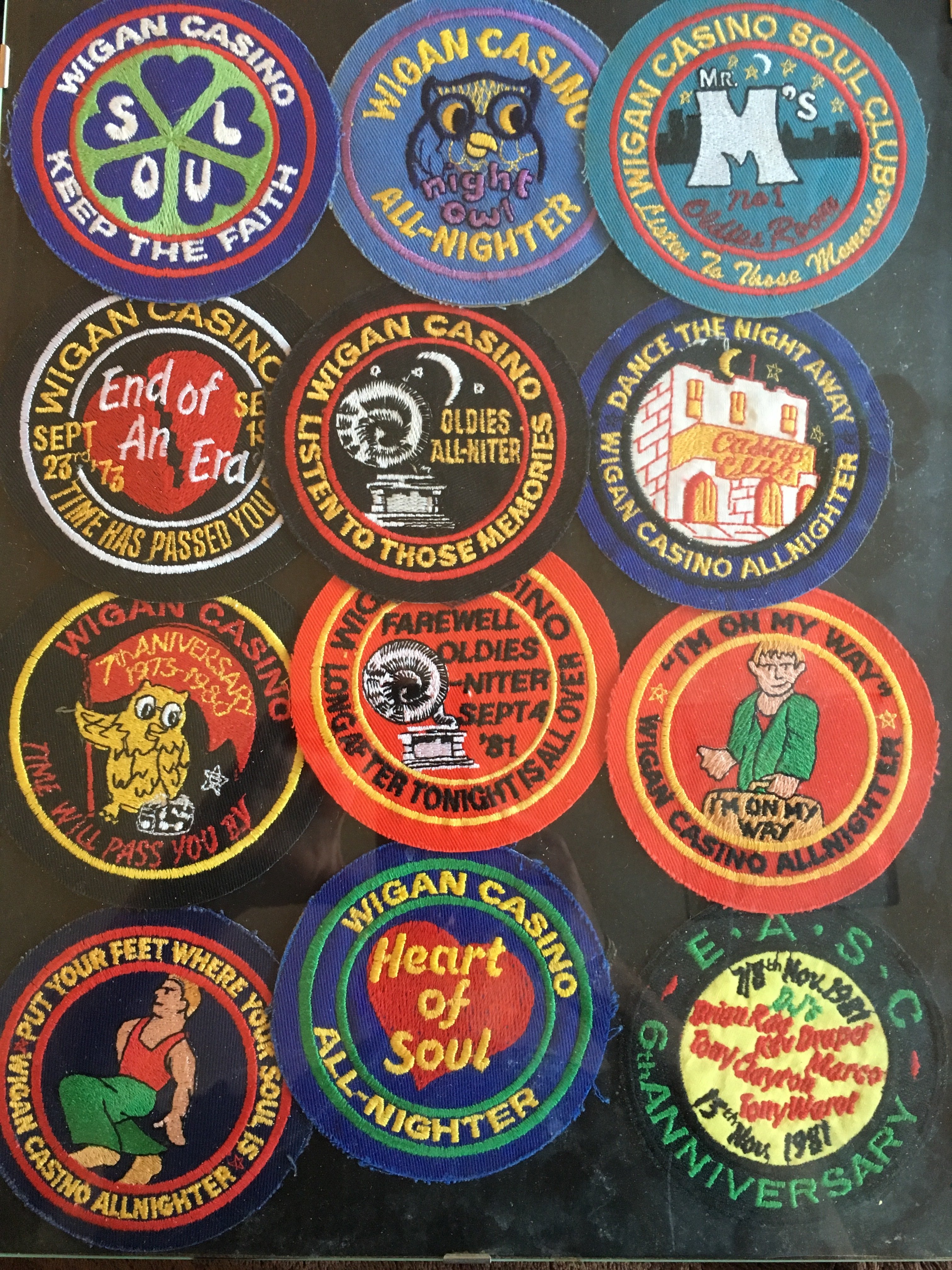 WANTED WIGAN CASINO ANNIVERSARY PATCHES - Soul Source