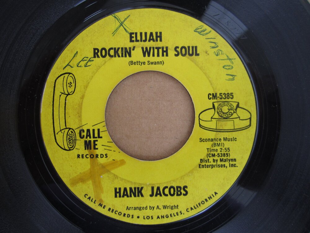 Hank Jacobs - elijah rockin´ with soul CALL ME.JPG