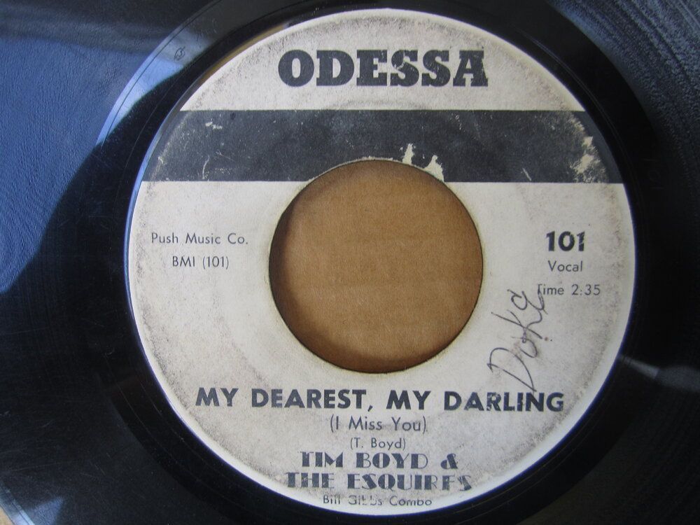 Tim Boyd & The Esquires - my dearest, my darling ODESSA.JPG