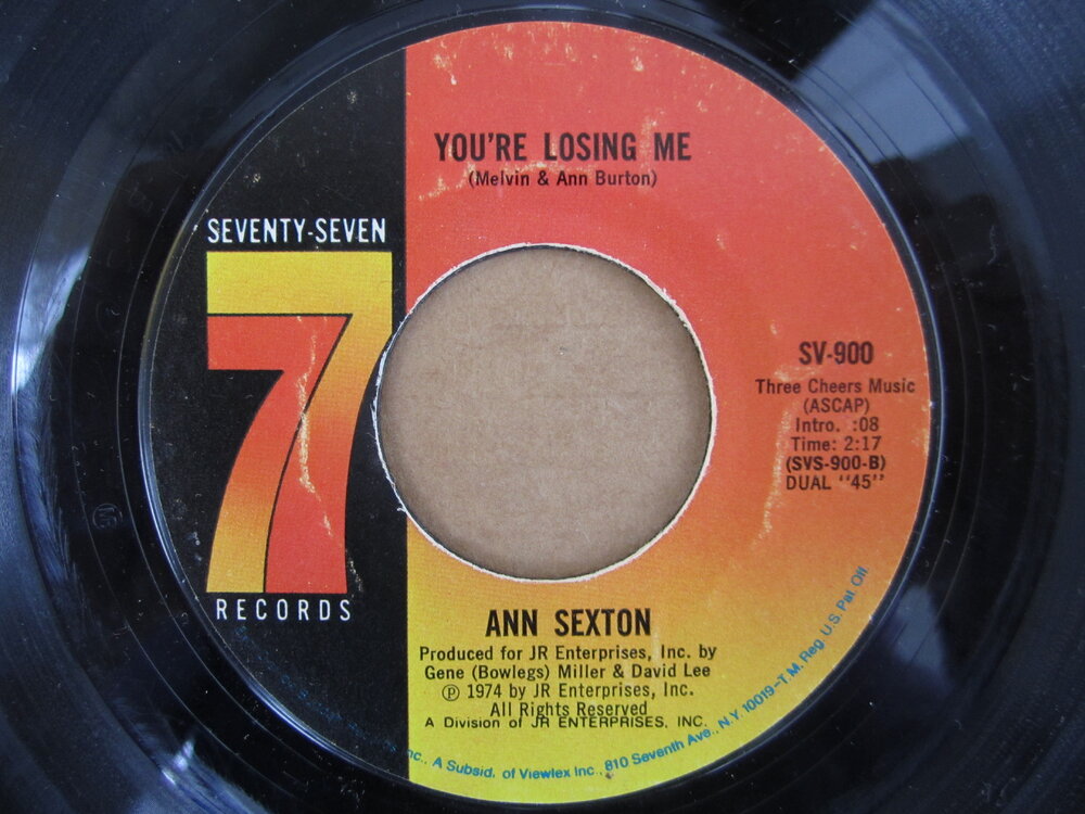 Ann Sexton - you´re loosing me SEVENTY SEVEN.JPG