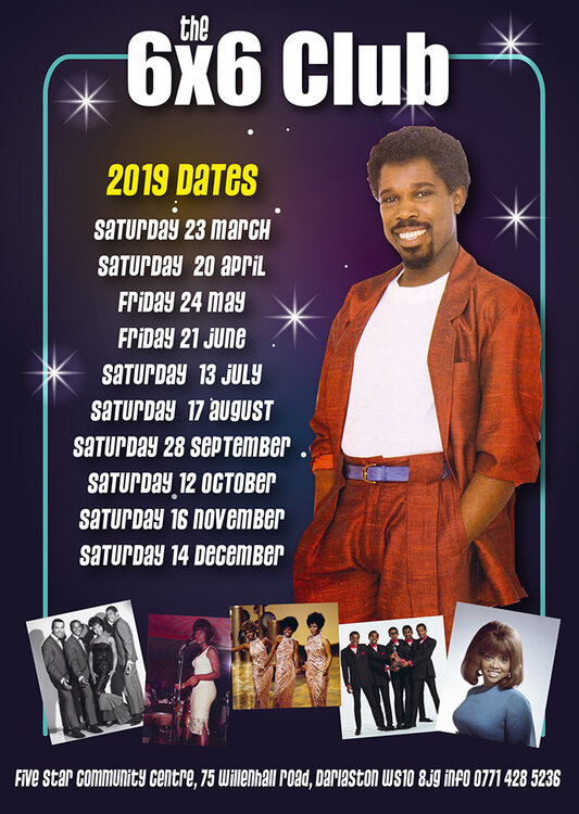 soul 6x6 Club Motown 2019 Dates
