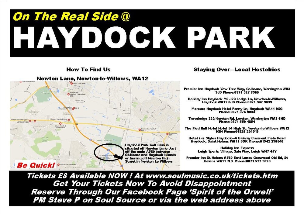 soul Haydock Park BACK 2