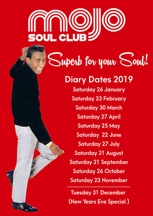 soul Mojo Club  2019 Dates