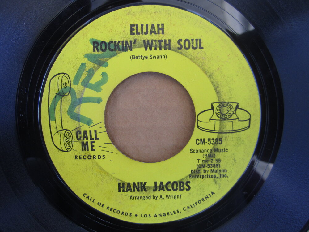 soul Hank Jacobs   elijah rockin´ with soul CALL ME