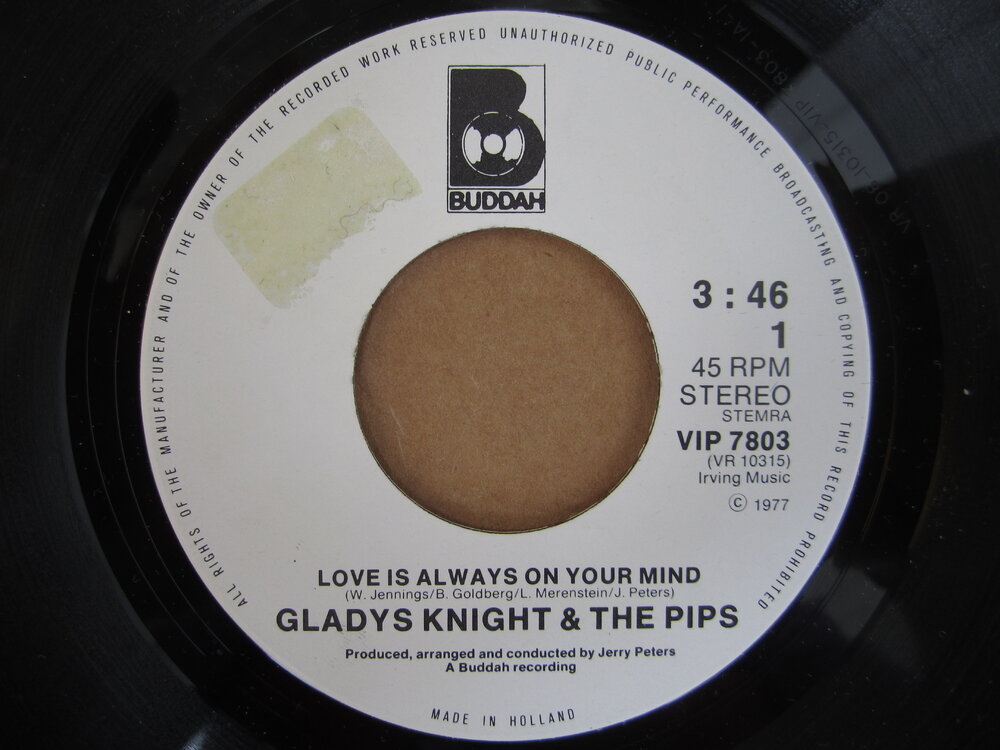 soul Gladys Knight & the Pips   love is always on your mind BUDDAH