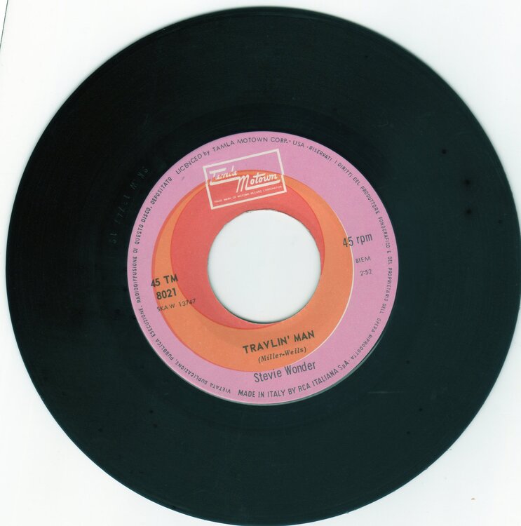 Stevie Wonder - Travlin Man I Was Made - £10.jpg