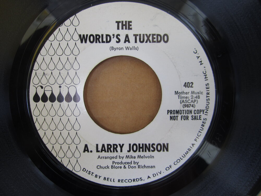 A. Larry Johnson - the world's a tuxedo RAIN.JPG