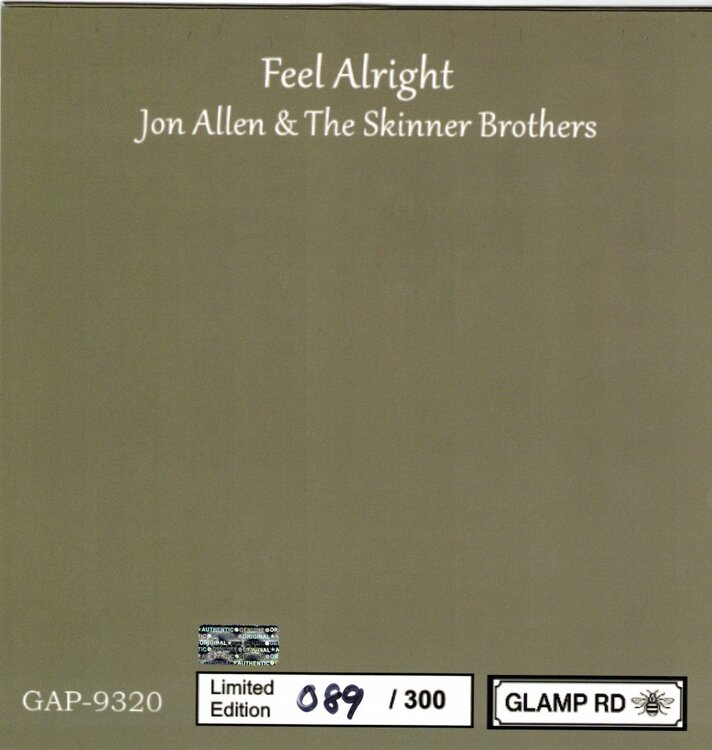 Allen, John allen & The Skinner Brothers Feel Alright bw Inst  GLAMP 9320 2022 1.2.jpg