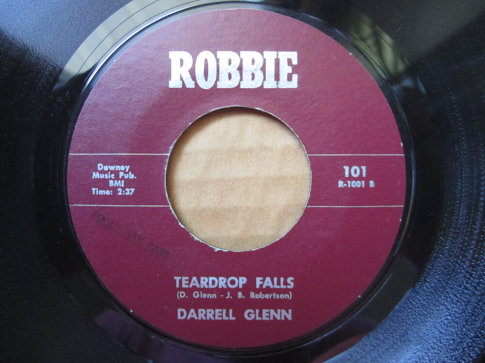Darrell Glenn - teardrop falls ROBBIE.JPG