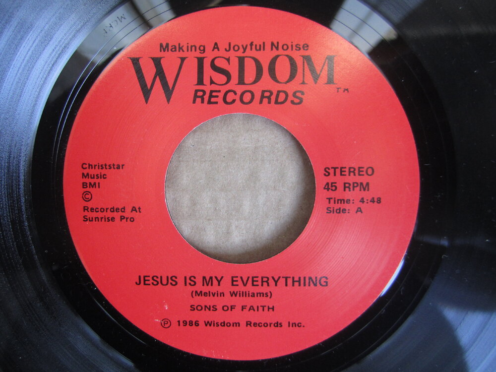 Sons Of Faith - jesus is my everything WISDOM.JPG