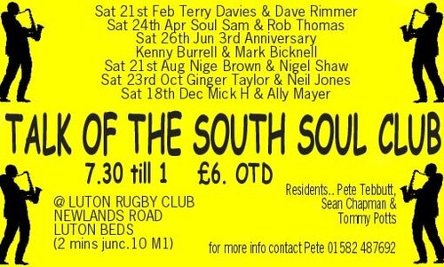 talk of the south soul club 18 dec
