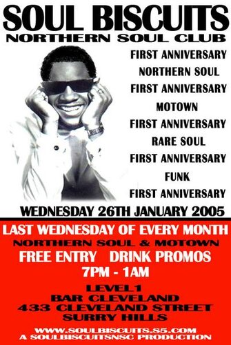 sydneys soul biscuits 1st year anniversary 26th january 05