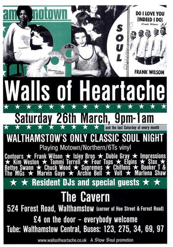 walls of heartache walthamstow - march 26th