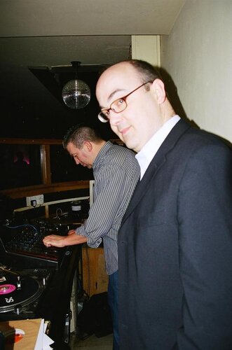 dave and martin behind the soul in the city decks (2/3/05)
