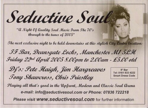 seductive soul - manchester 22nd april 2005