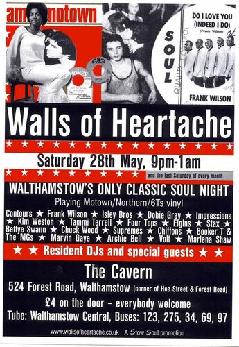walls of heartache, walthamstow e17 sat may 28th