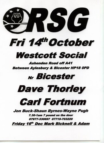 rsg @ westcott social friday 14th october