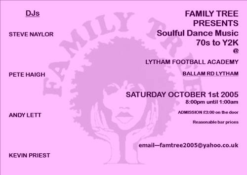 family tree soulful dance 70s - y2k 01/10/05