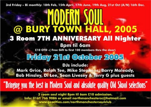 north manchester soul club - bury town hall