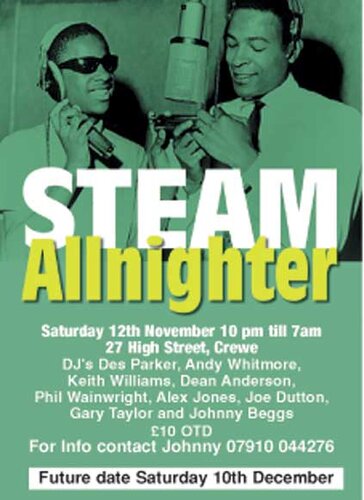 steam allnighter 12th november