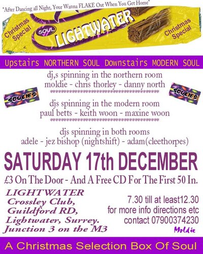 saturday 17th december christmas selection box of soul