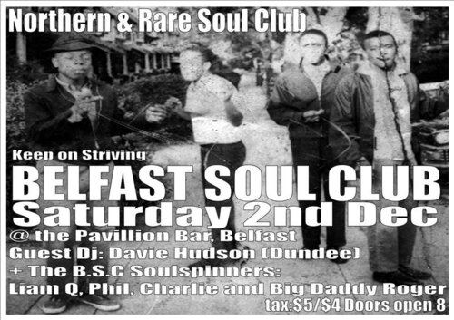 belfast soul club 2nd december