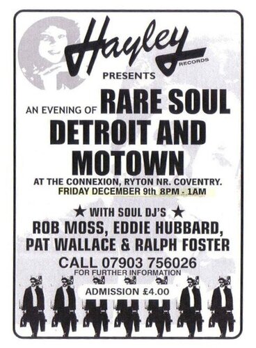 rare soul, detroit, motown night at coventry