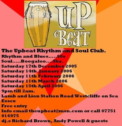 the upbeat rhythm and soul club, westcliffe on sea