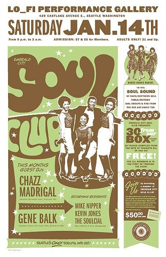 emerald city soul club - jan. 06 poster