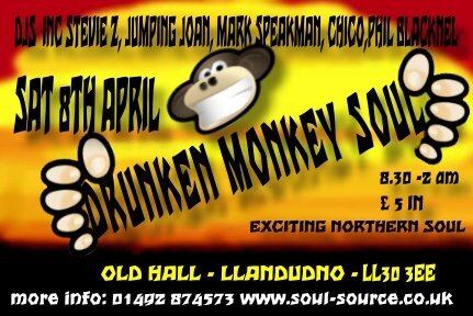 monkey! 8th april llandudno