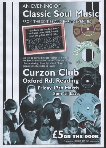 curzon club, reading, fri. march 17th