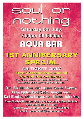 soul or nothing 1st anniversary