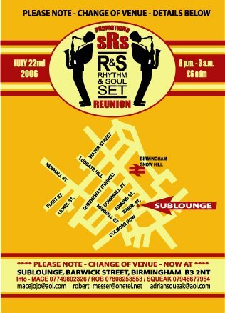 rhythm & soul set reunion - reverse flyer / map