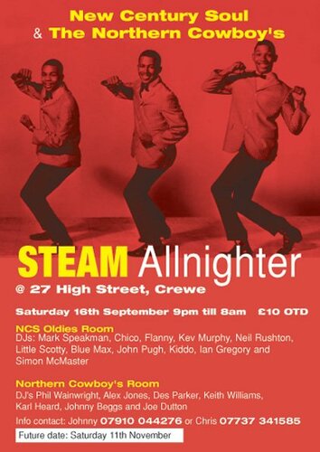 steam allnighter sat 16th september