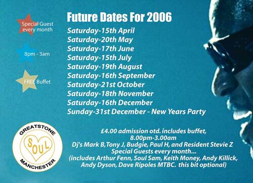 greatstone soul club -2006 dates