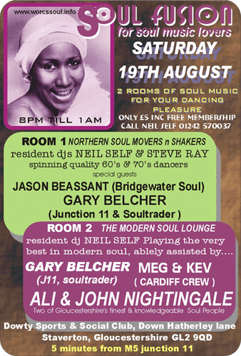 soulfusion - cheltenham - saturday 19th aug - now with new c