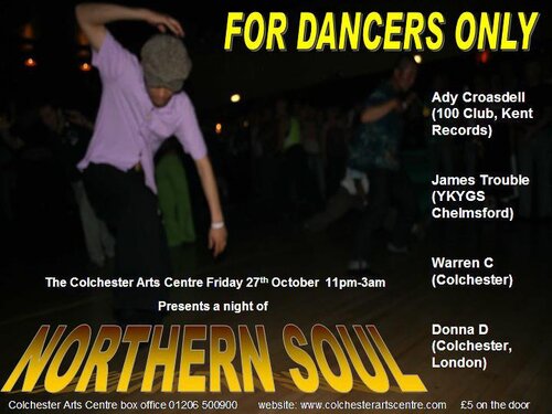 colchester northern soul night 27th october