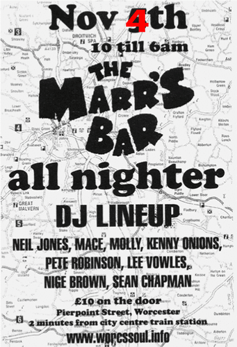 the marrs bar all-nighter - november 4th