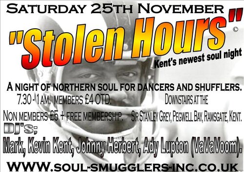 25/11 stolen hours kent's newest soul night