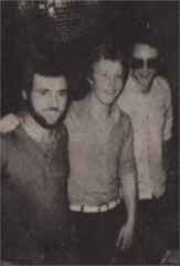 George Wallace (me), Tommy Cockburn and John Hislop (1976)
