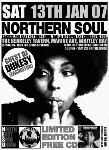 north east soul union, whitley bay - sat 13th jan 07
