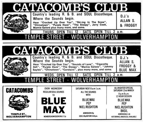 catacombs ads. from blues & soul