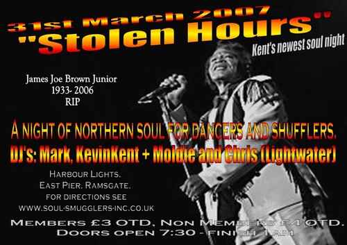 stoeln hours - kent's newest soul night 31/3 07