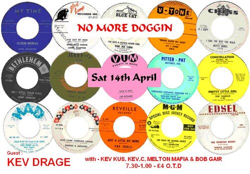 nmd sat 14th april with kev drage