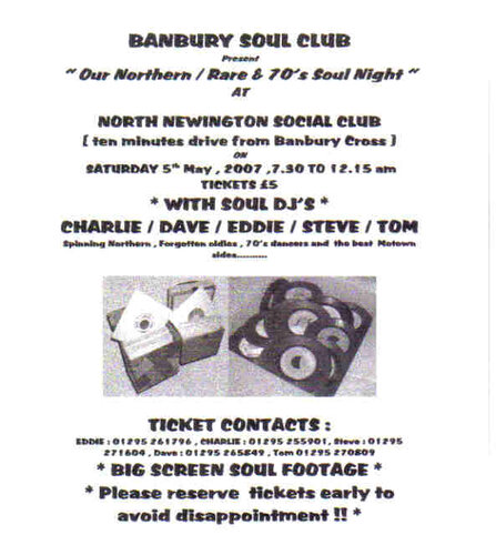 banbury soul club 5th may 2007