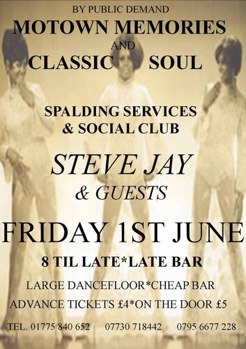spalding services and social club friday 1st june