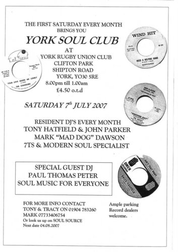 york soul club 7th july 2007