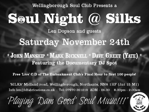 silk soul night wellingborough northants