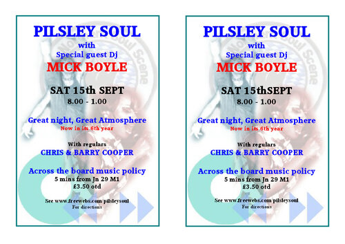 pilsley soul 15th september 2007